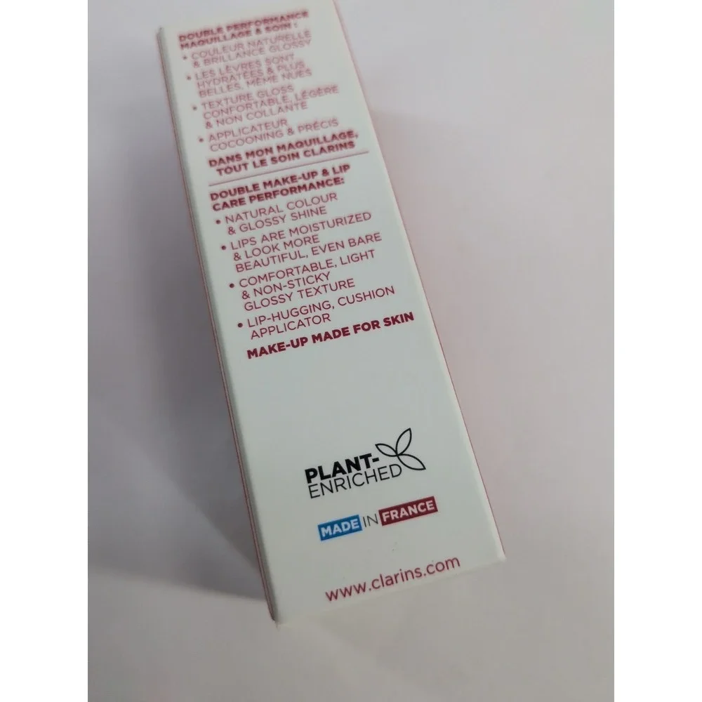 NIB HTF😍Clarins Paris Lip Comfort Oil 27 Fleeting Dew Hydrating Gloss 7ml .02oz
